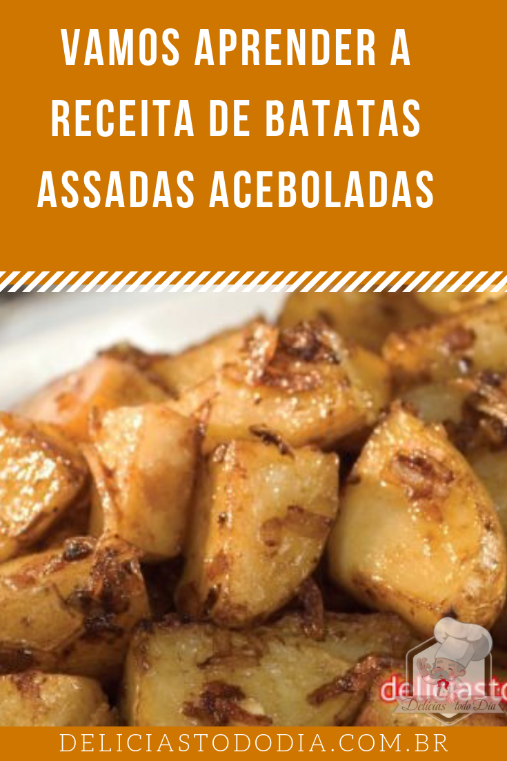 Batatas assadas aceboladas