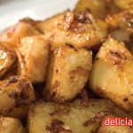 Batatas assadas aceboladas