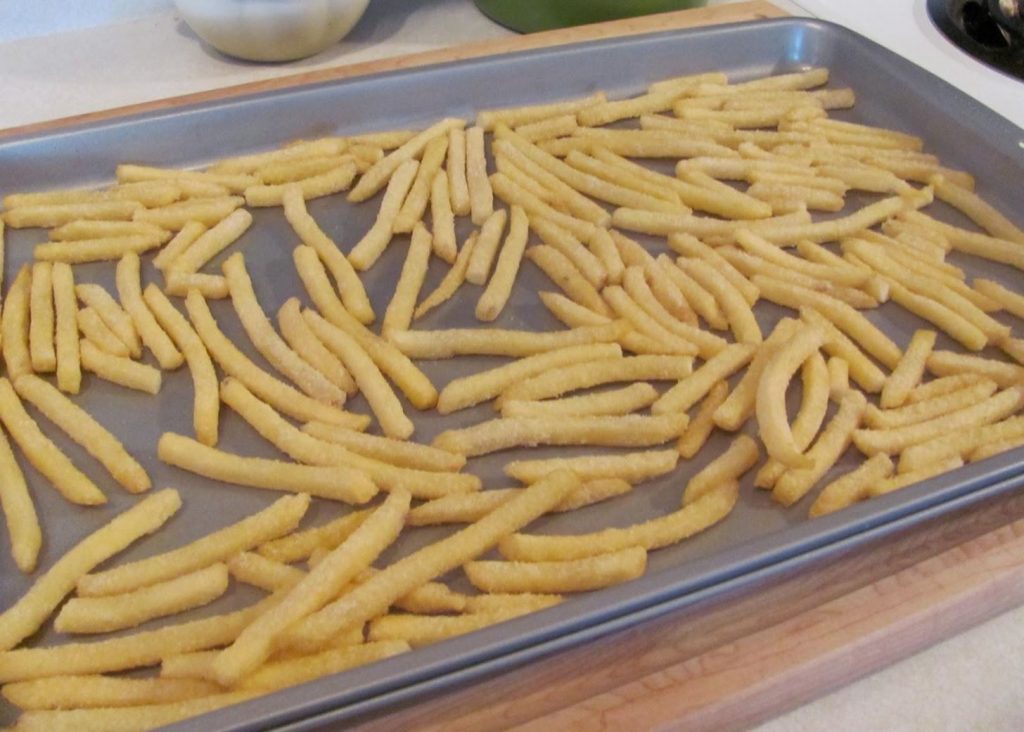 batatas fritas crocantes sem óleo