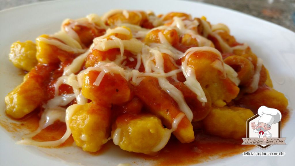 Receita de nhoque de abóbora cabotiã