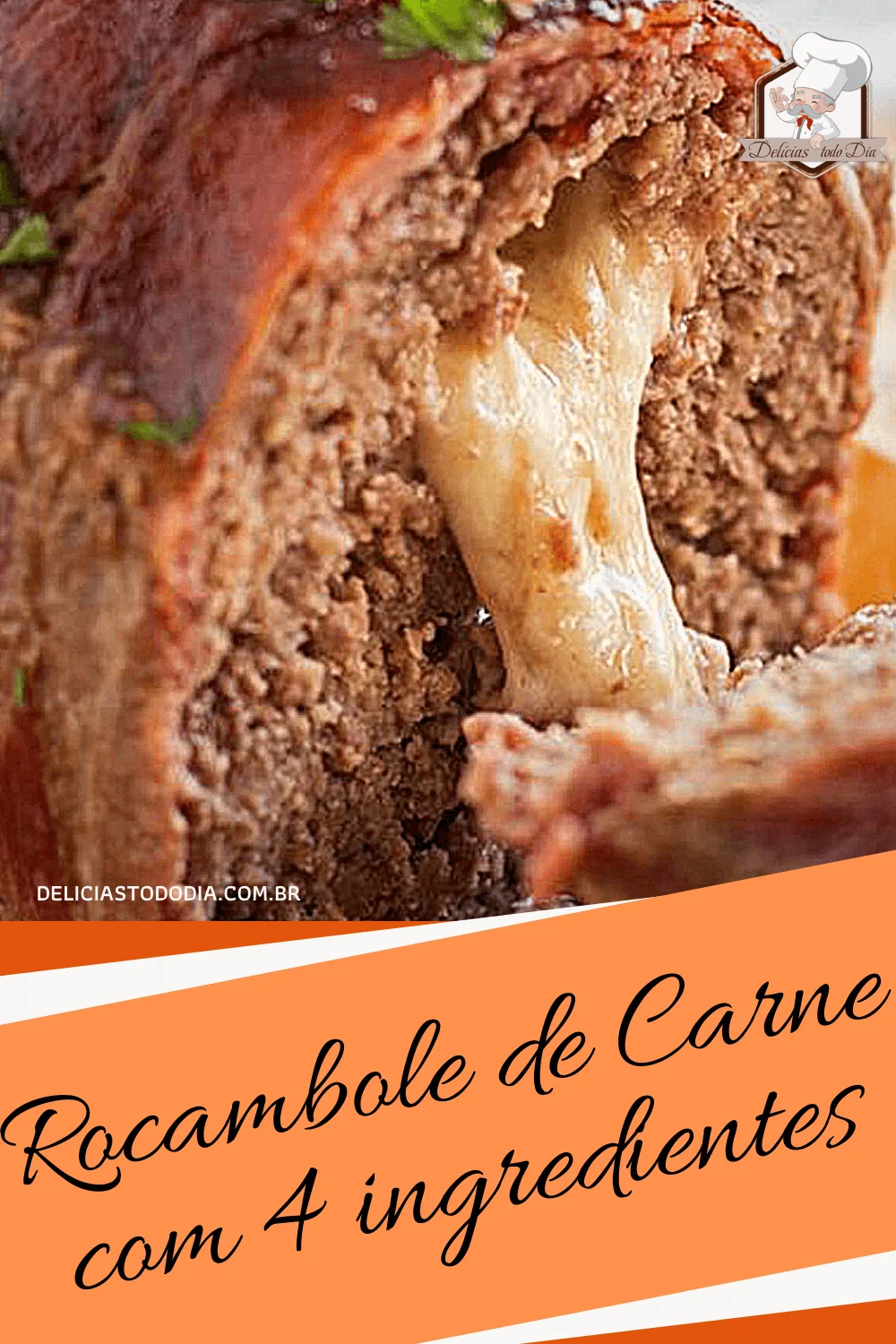 Rocambole de carne com apenas 4 ingredientes 2 rocambole de carne