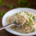 Risoto de couve-flor e frango