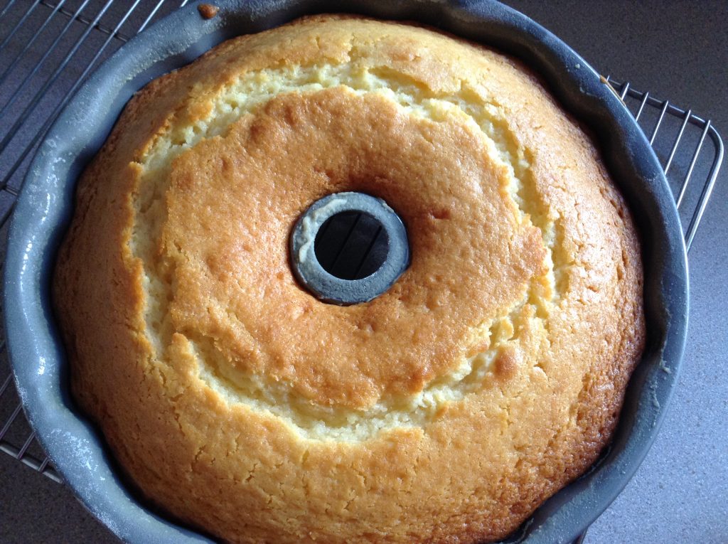bolo de arroz cru