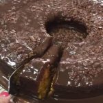Bolo vulcão de cenoura e chocolate 1