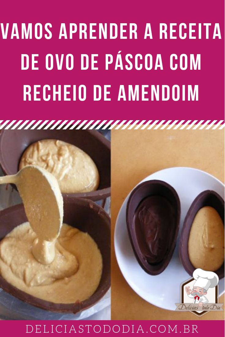 Ovo de Páscoa com recheio de amendoim 2