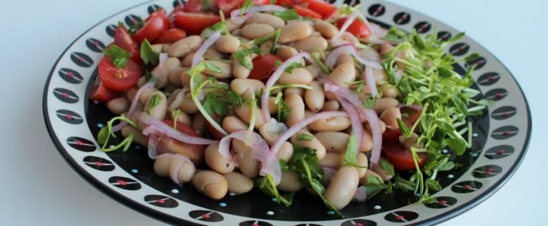 Salada de feijão branco