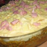 Torta de pão de forma com requeijão. 1