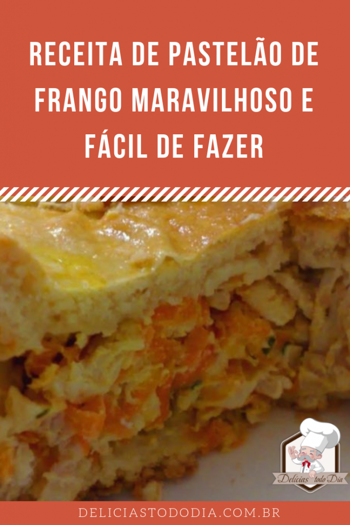 Receita de pastelão de frango