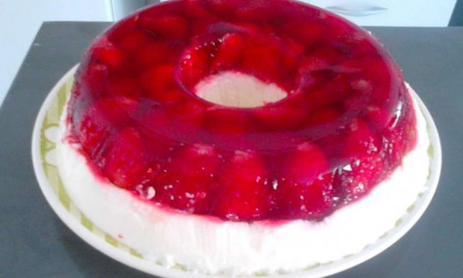 Flan de Iogurte com Morango img