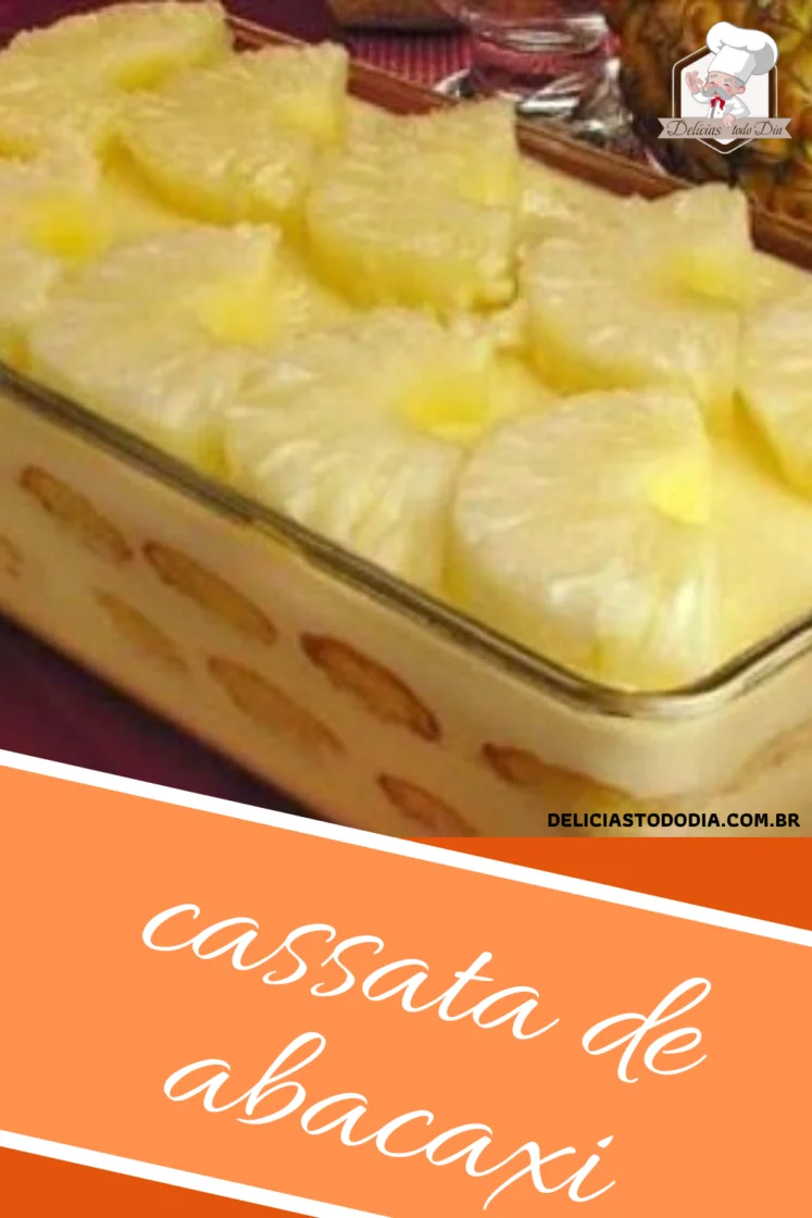 Receita de cassata de abacaxi 3 Cassata de abacaxi