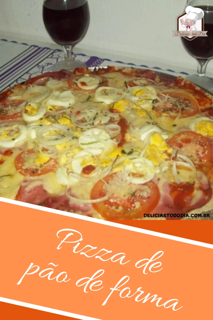 Pizza de pão de forma 1 Pizza de pão de forma