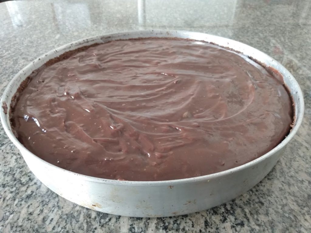 Bolo de chocolate com ganache