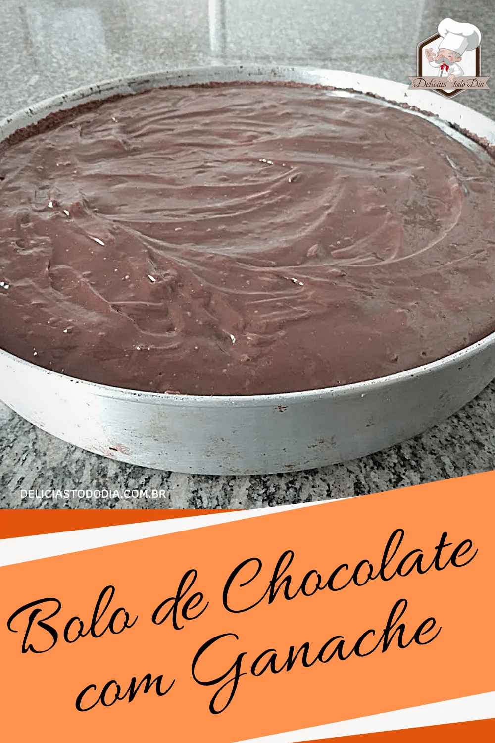 Bolo de chocolate com ganache 2 Bolo de Chocolate com ganache