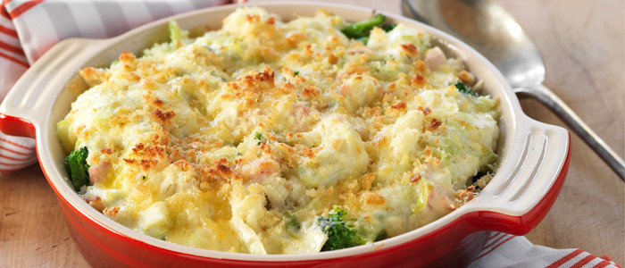 Couve flor e brocolis gratinado 1