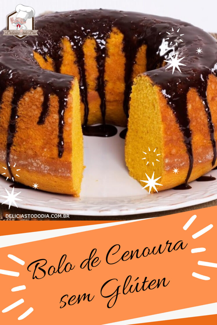bolo de cenoura sem glúten