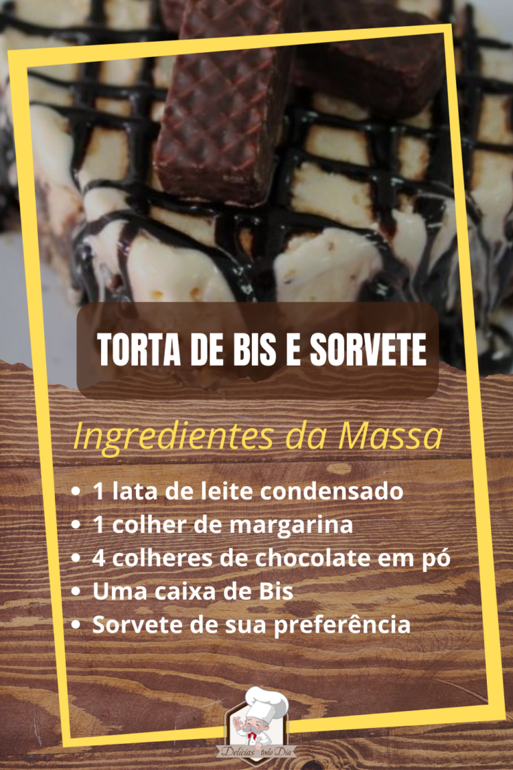 torta de Bis com sorvete