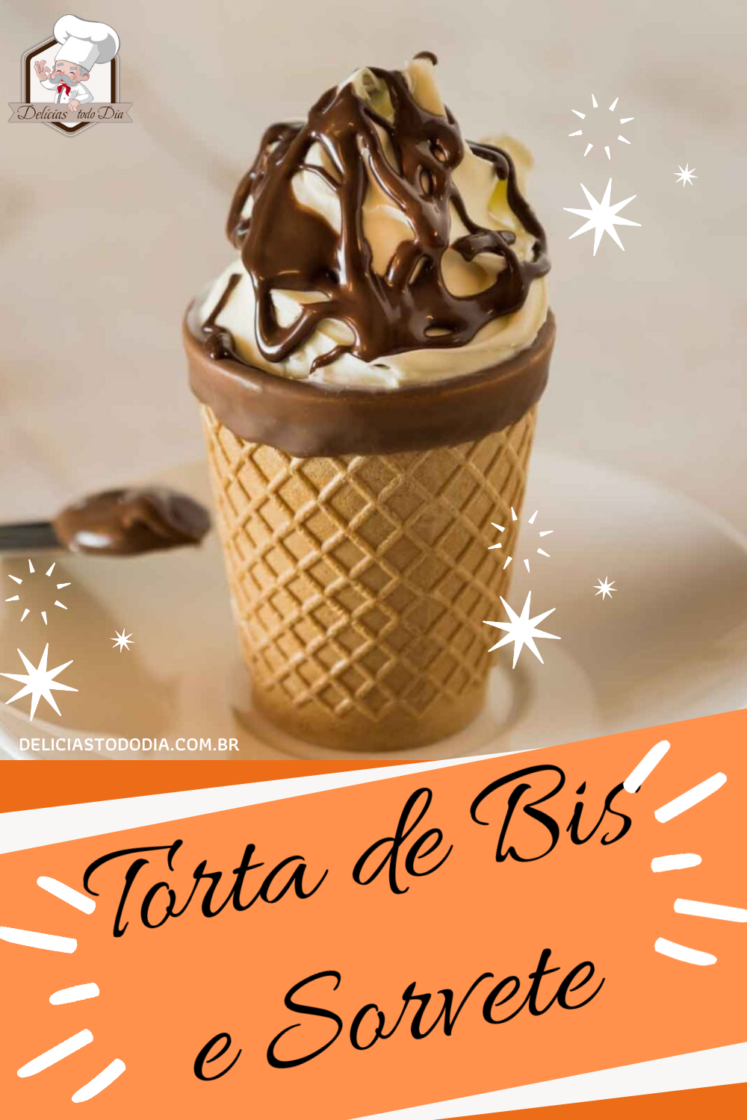 torta de Bis com sorvete