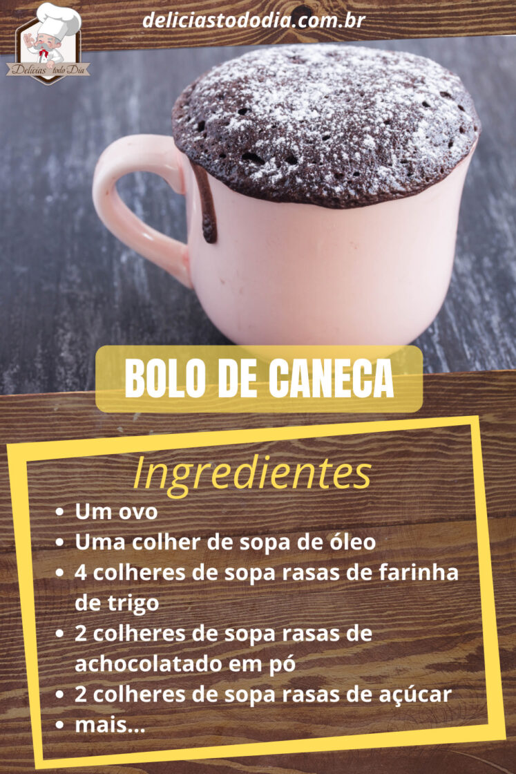 bolo de caneca com gotas