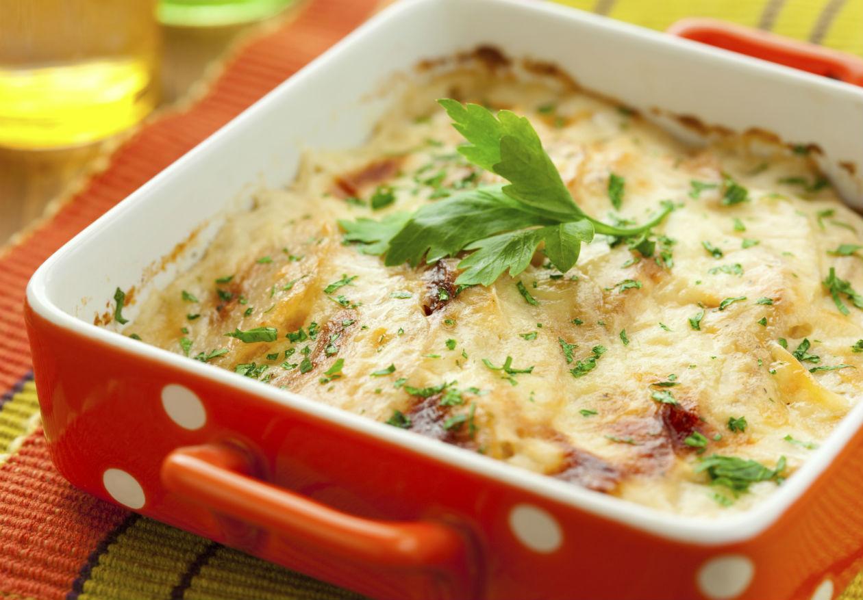 gratinado de batata com queijo 