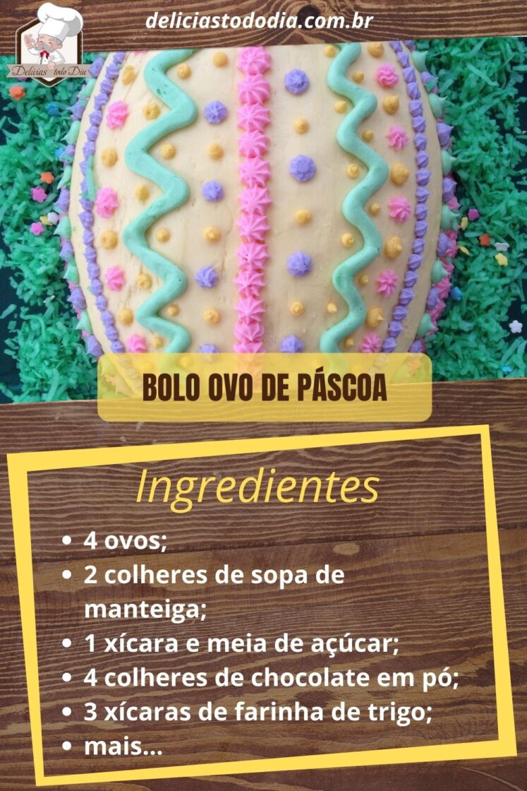 bolo de ovo de páscoa