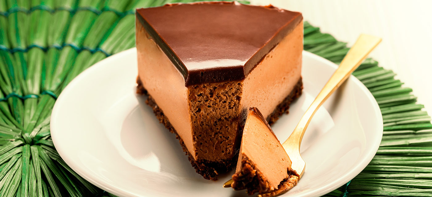 Bolo cheesecake de chocolate 1