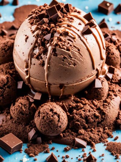 sorvete caseiro de chocolate